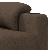 Recliner Chair Brown Fabric 348074