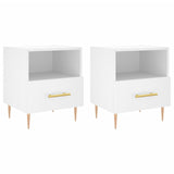 Bedside Cabinets 2 pcs White 40x35x47.5 cm Engineered Wood 827405