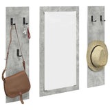 Wall-Mounted Coat Rack Concrete Grey 96 x 1.5 x 90 cm 874534