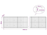 Gabion with 3.5 mm Wire and 10x10 cm Mesh 1000x30x100 cm 3463214