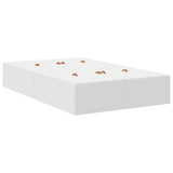 Storage Bed Frame White 120 x 190 cm Engineered Wood 3335421