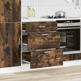 Kitchen Base Cabinet Lyon Smoked Oak Engineered Wood 854254