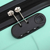 Suitcase with Lock 3 pcs Mint green 50 x 31 x 78 cm ABS Plastic 42006253