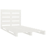 Bed Frame without Mattress White 75x190 cm Small Single Solid Wood Pine 3120158