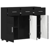 Sideboard FLORIN Black 88.5 x 30.5 x 73 cm Engineered Wood 880312