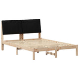 Bed Frame with Headboard Brown 135 x 190 cm Solid Pine Wood 878901