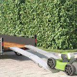 Foldable Ramp 200kg per ramp 2 pcs Silver 186 x 23 x 4.5 cm 42019252