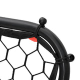 Football Rebounder Adjustable Black 84x73x60-80 cm Steel 4007968