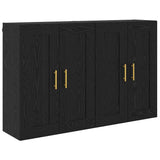 Wall-mounted Cabinet 2 pcs Black Oak 69.5 x 34 x 90 cm 3415595