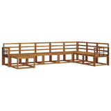Outdoor Sofa Set 8 pcs Natural Solid Acacia Wood 3366822