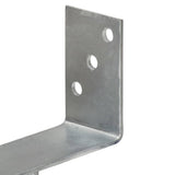 Fence Anchors 6 pcs Silver 14x6x30 cm Galvanised Steel 145322