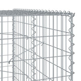 Gabion Basket with Cover 950x100x200 cm Galvanised Iron 3295242