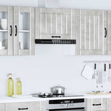 Kitchen Wall Cabinet Lucca Concrete Grey Engineered Wood 853841