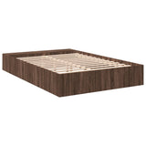 Bed Frame without Mattress Brown Oak 150x200 cm King Size 3280565