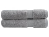 Premium Bath Towels "SOLUND" 2 pcs Grey 100x150 cm 600 gsm 137311