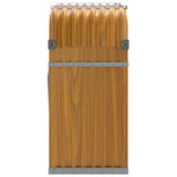 Log Holder Wood Look 120x45x100 cm Galvanised Steel 364583