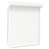 Roller Shutter White 110 x 130 cm Aluminium and Polyurethane 42047057