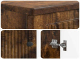 2 Piece Bathroom Cabinet Set EDE Smoked Oak Engineered Wood 3417581
