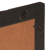 Bathroom Mirror Black 50x70x2.5 cm Solid Wood Mango and Glass 356850