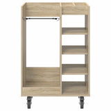 Golf Cabinet with Wheel Plain Sonoma Oak 65 x 45 x 98 cm 899449