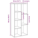Book Cabinet Artisan Oak 50x25x104 cm 855965