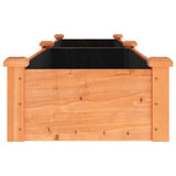 Garden Raised Bed with Liner Brown 240x45x25 cm Solid Wood Fir 364296