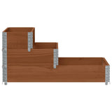 3-Tier Raised Bed Brown 120x80 cm Solid Wood Pine 4010312