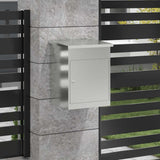 Parcel Drop Box Black 47.5 x 38 x 59 cm Galvanised Steel 874945