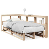 Bookcase Bed without Mattress 90x190cm Solid Wood Pine 3324520