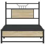 Bed Frame without Mattress Sonoma Oak 80x200 cm Engineered Wood 4106953