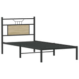 Bed Frame without Mattress Sonoma Oak 90x190 cm Single Engineered Wood 4106784