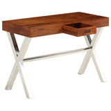 Desk Solid Acacia Wood Honey Finish 110x50x76 cm 245652