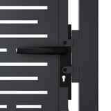 Garden Gate Anthracite 100x75 cm Steel Square Design 153190