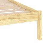 ZNTS Bed Frame without Mattress Solid Wood Small Single 809977