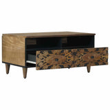 Coffee Table with Drawer Brown 80 x 54 x 40 cm Solid Mango Wood 4018345