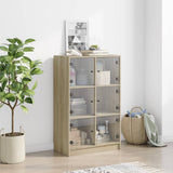 Highboard with Doors Sonoma Oak 68x37x109 cm Engineered Wood 3295852
