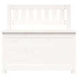 Bench White 80x41x77 cm Solid Wood Pine 823550