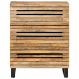 Sideboard 60x34x75 cm Solid Wood Rough Mango 377451
