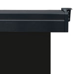 ZNTS Balcony Side Awning 85x250 cm Black 48406