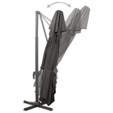 Cantilever Garden Parasol with Double Top Anthracite 400x300 cm 312373