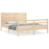Bed Frame without Mattress King Size Solid Wood 3195031