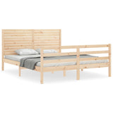 Bed Frame without Mattress 160x200 cm Solid Wood 3195036