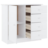 Sideboard ALTA White 77x35x73 cm Solid Wood Pine 353944