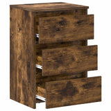 Bed Cabinets 2 pcs Smoked Oak 40x35x62.5 cm Engineered Wood 815172