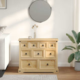 ZNTS Chest of Drawers Corona 101x45x82 cm Solid Wood Pine 4005678