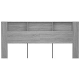 Headboard Cabinet Grey Sonoma 220x18.5x104.5 cm 817283