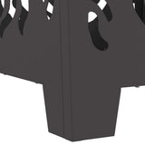 Fire Pit Black 40 x 40 x 40 cm Steel 858912