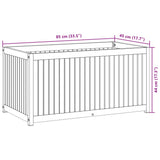 Garden Planter 85x45x44 cm Solid Wood Acacia and Steel 367611