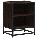 Bedside Cabinets 2 pcs Brown Oak 40x31x50 cm Engineered Wood and Metal 848708