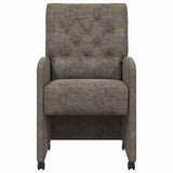 Dining Chairs with Wheels 2 pcs Dark grey 58 x 67 x 97 cm 42017863